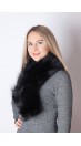 Black raccoon fur scarf